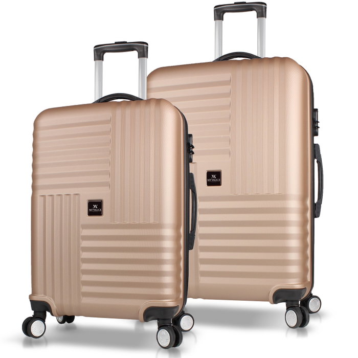 Zoozie Bags Set de Maletas de 2 Piezas en Oro Zoozie Bags Set de Maletas de 2 Piezas en Oro